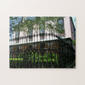 Ironwork of Southern Mansion in Savannah GA Legpuzzel (Horizontaal)