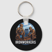 Ironworkers / Bridge Builders and Skyscrapers Sleutelhanger (Voorkant)