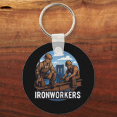 Ironworkers / Bridge Builders and Skyscrapers Sleutelhanger (Voorkant)