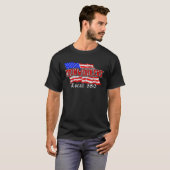 Ironworkers Lokale 580 NYC Amerikaanse vlag Patrio T-shirt (Voorkant volledig)