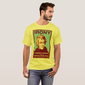 Irony is Andrew Jackson op een briefje van de Cent T-shirt (Voorkant volledig)