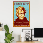 Irony is Jackson op een Poster van de Centrale Ban (Thuiskantoor)