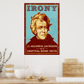 Irony is Jackson op een Poster van de Centrale Ban (Keuken)