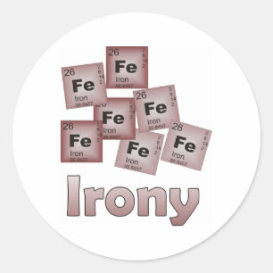 Irony Ronde Sticker
