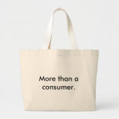 "Irony"-tas Grote Tote Bag (Voorkant)