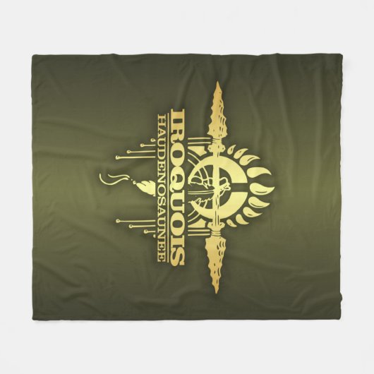 Iroquois 2 fleece deken (Voorkant (Horizontaal))