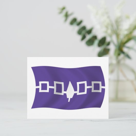Iroquois Confederacy Flag Briefkaart (Staand voorkant)
