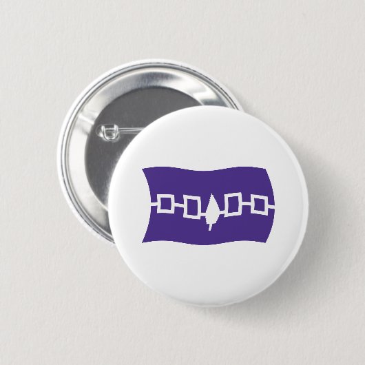 Iroquois Confederacy Flag Button (Voorkant /achterkant)