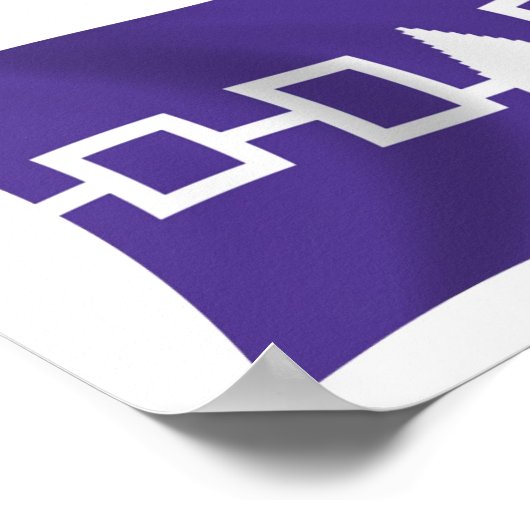 Iroquois Confederacy Flag Poster Print (Hoek)