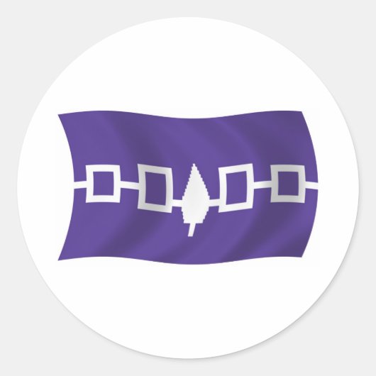 Iroquois Confederacy Flag Sticker (Voorkant)