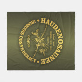 Iroquois Confederacy (Haudenosaunee) Fleece Deken (Voorkant (Horizontaal))