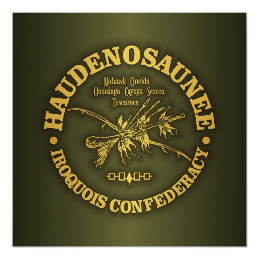 Iroquois Confederacy (Haudenosaunee) Poster (Voorkant)