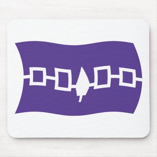 Iroquois Confederatie Vlag Muismat (Voorkant)