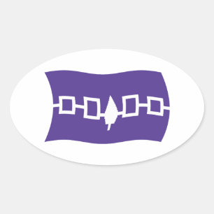 Iroquois Confederatie Vlag Sticker