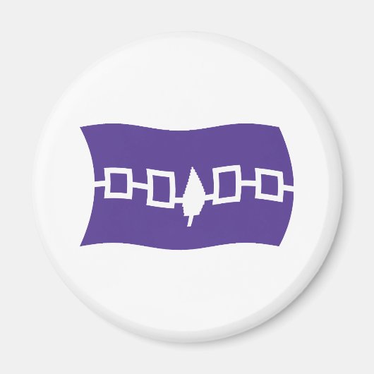 Iroquois Confederatie Vlagmagneet Magneet (Voorkant)