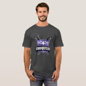 Iroquois Flag Lacrosse Logo T-shirt (Voorkant volledig)