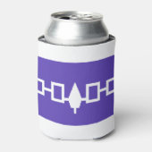 Iroquois Indiaanse vlag Blikjeskoeler (Blikje Voorkant)