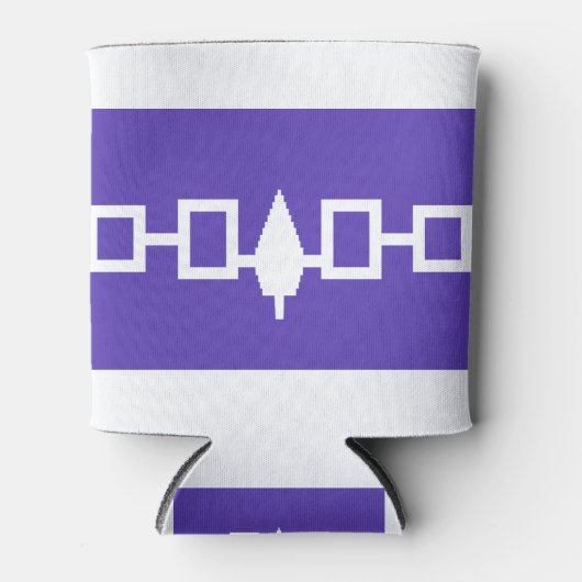 Iroquois Indiaanse vlag Blikjeskoeler (Voorkant)