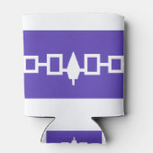 Iroquois Indiaanse vlag Blikjeskoeler (Achterkant)