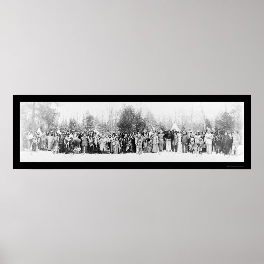 Iroquois Indians Foto 1914 Poster (Voorkant)