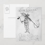 Iroquois Indiër van Canada Briefkaart (Voorkant / Achterkant)
