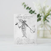 Iroquois Indiër van Canada Briefkaart (Staand voorkant)