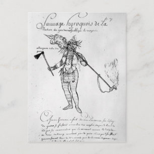 Iroquois Indiër van Canada Briefkaart