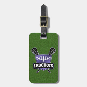 Iroquois Lacrosse Bagagelabel Sjabloon