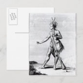 Iroquois Man, inwoner van Canada Briefkaart (Voorkant / Achterkant)