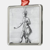 Iroquois Man, inwoner van Canada Metalen Ornament (Links)