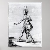 Iroquois Man, inwoner van Canada Poster (Voorkant)
