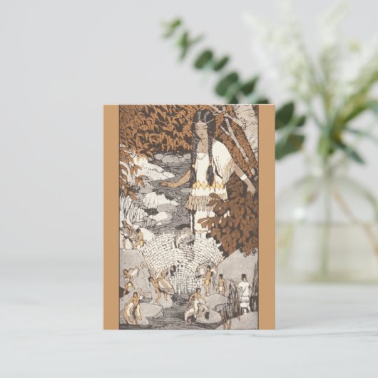 Iroquois Morning Star briefkaart (Staand voorkant)