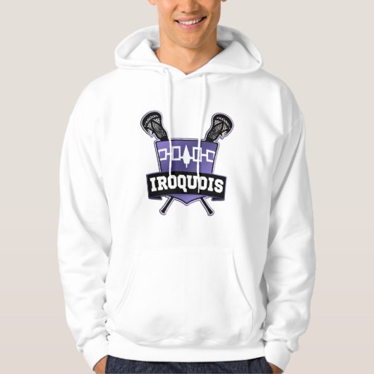 Iroquois Nation Lacrosse Hoodie Hooded Top (Voorkant)