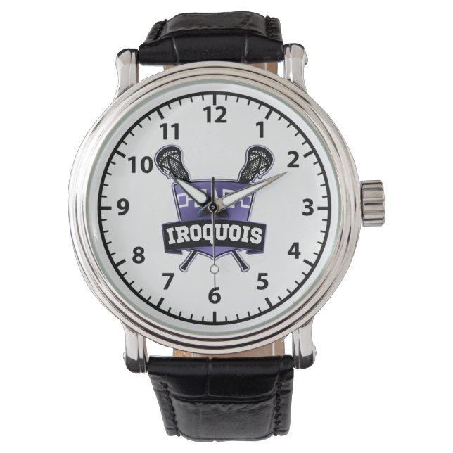 Iroquois Nation Lacrosse Horloge (Voorkant)