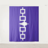 Iroquois vlag Wampum riem Wandkleed (Voorkant)