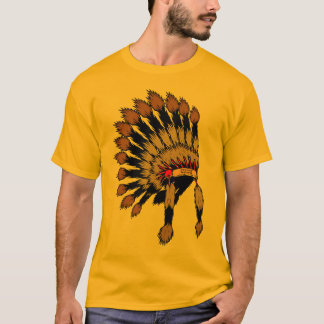 Iroquois war bannet t-shirt