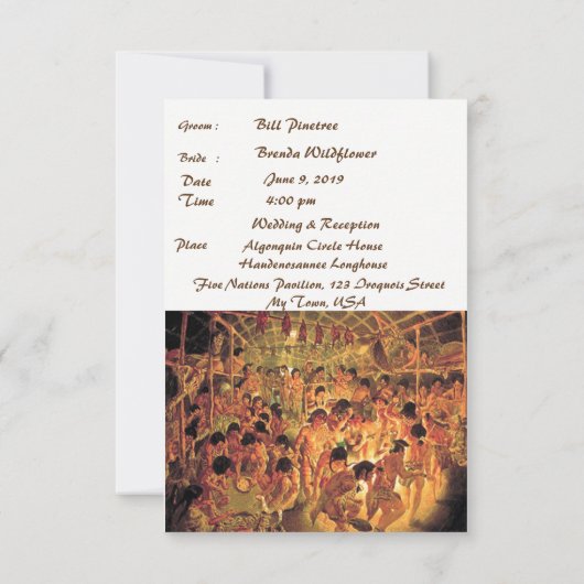 "Iroquois Wedding" (Achterkant)