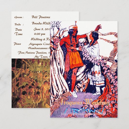 "Iroquois Wedding" (Voorkant / Achterkant)