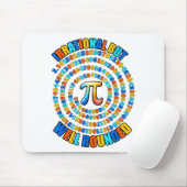 Irrationaal maar wel rond 3,14 Pi-nummersymbool Ma Muismat (Met muis)