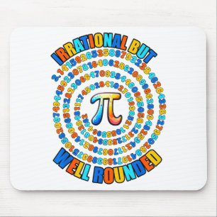 Irrationaal maar wel rond 3,14 Pi-nummersymbool Ma Muismat