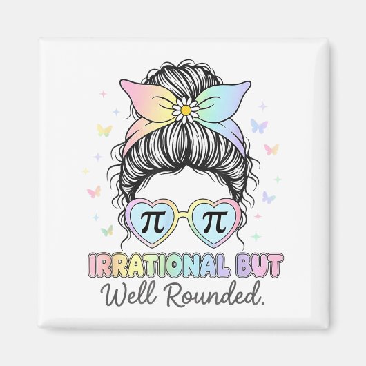 Irrationaal Maar Wel Rond Pi Nummer Wiskunde Docen Magneet (Voorkant)