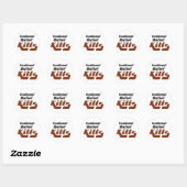 Irrationeel geloof doodt ronde sticker (Vel)