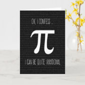 Irrationele Bekentenis, de Humoristische Dag van Kaart (Gele Bloem)