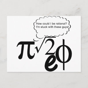 Irrationele Boedissen Briefkaart