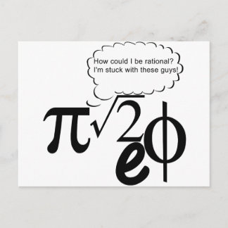 Irrationele Boedissen Briefkaart