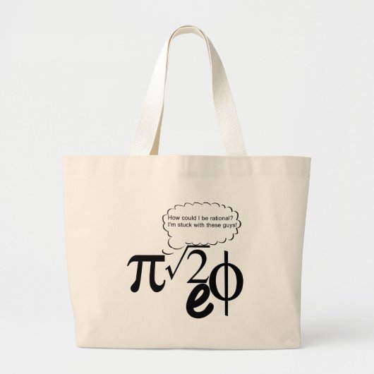 Irrationele Boedissen Grote Tote Bag (Voorkant)