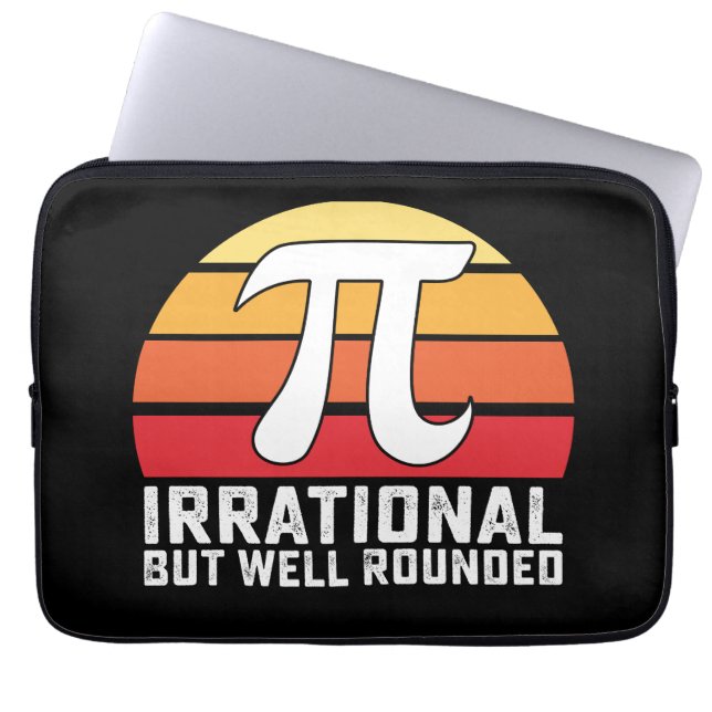 Irrationele maar goed afgeronde PI Day Wiskunde  Laptop Sleeve (Voorkant)