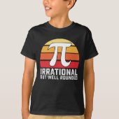 Irrationele maar goed afgeronde PI Day Wiskunde  T-shirt (Voorkant)