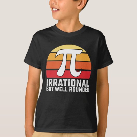 Irrationele maar goed afgeronde PI Day Wiskunde  T-shirt (Voorkant)