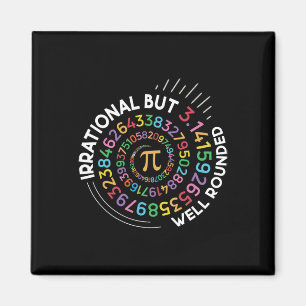 Irrationele maar goed afgeronde PI Day Wiskunde Te Magneet